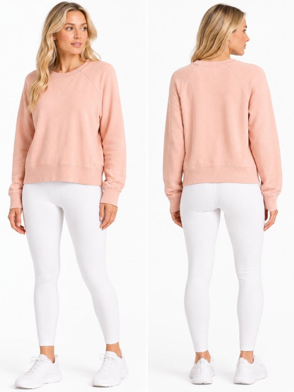 Mile(s) by Madewell 100% Cotton Crewneck Sweatshirt Women Pink Size S NWT Soft